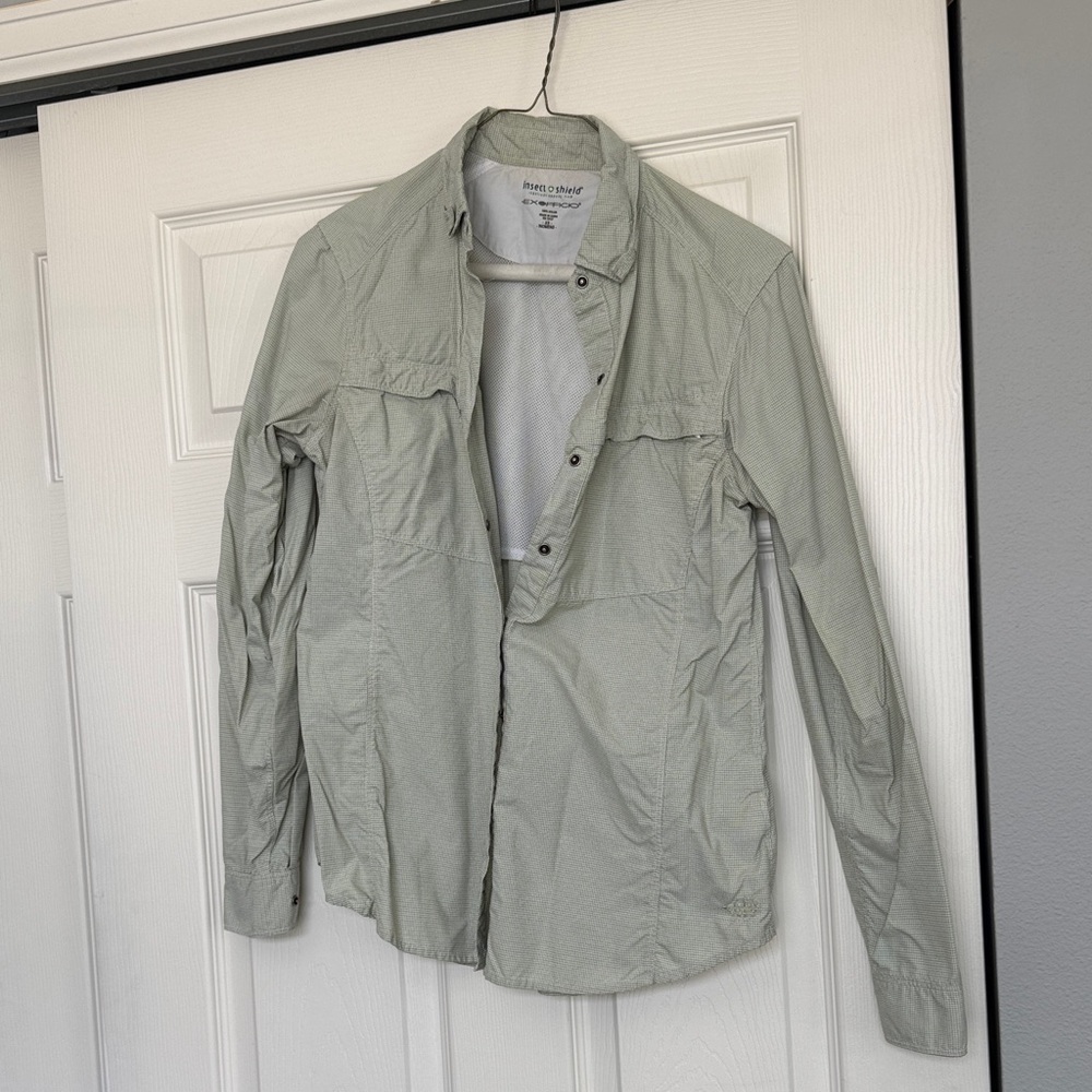 ExOfficio Women's Light Sage Button-Down Shirt